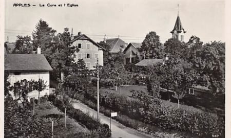 Apples, La cure et l'Eglise