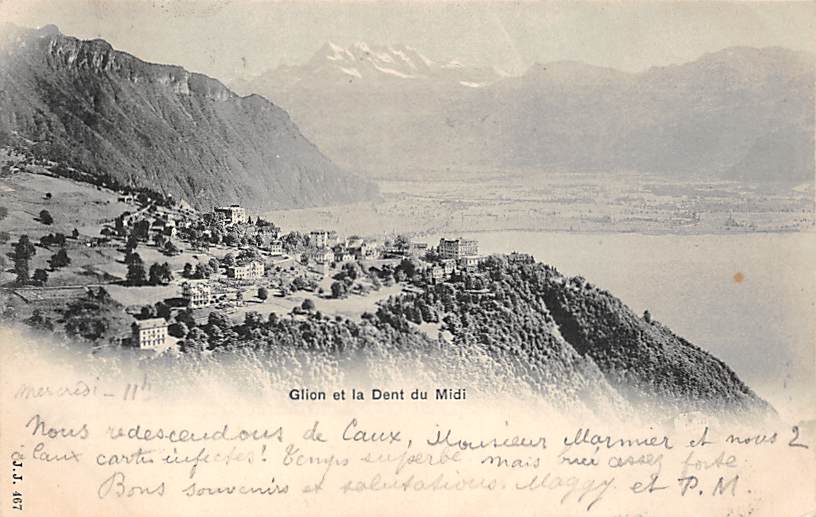 Glion, et la Dent du Midi