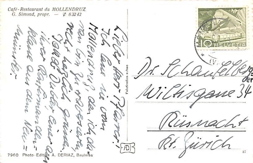 Mollendruz, Café-Restaurant