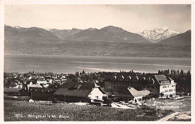 Morges, et le Mt. Blanc