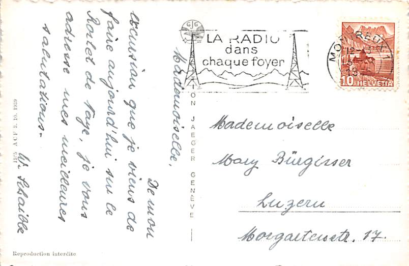 Vevey, vue générale et les Dents du Midi