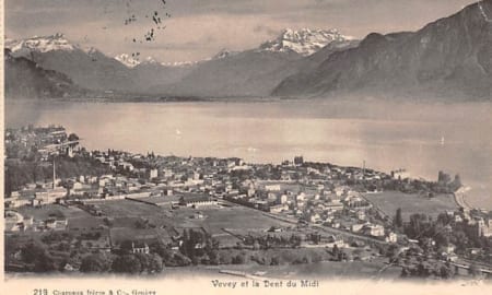 Vevey, et la Dent du Midi