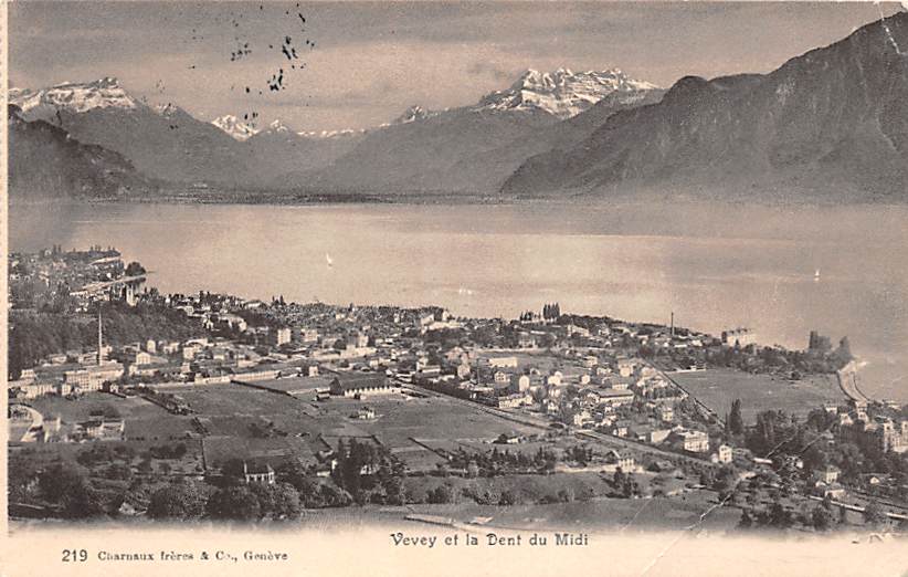 Vevey, et la Dent du Midi