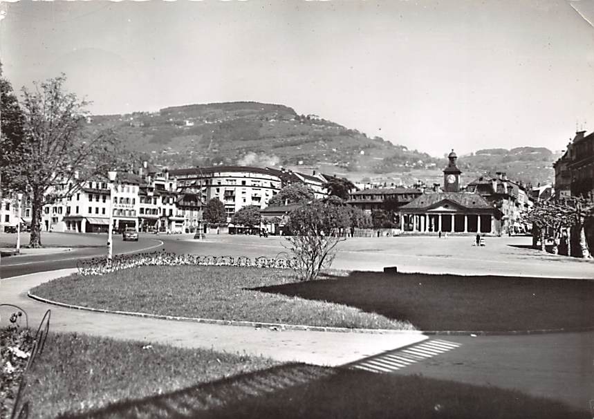 Vevey, Place du Marché et Mont Pélerin