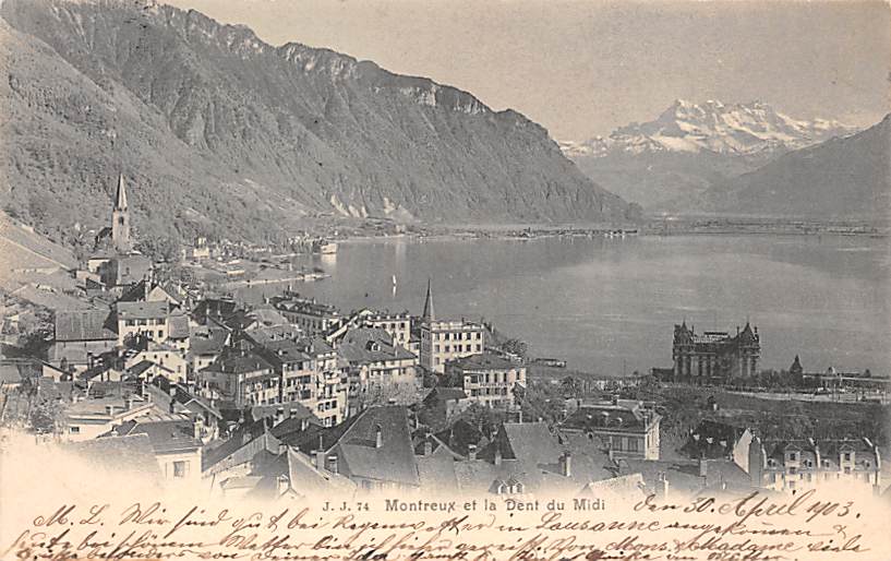 Montreux, et la Dent du Midi
