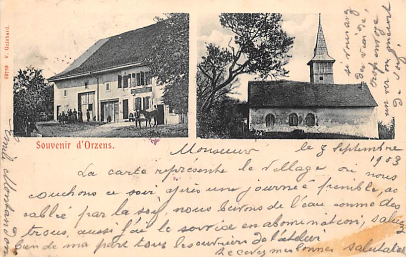 Orzens, Souvenir d'Orzens