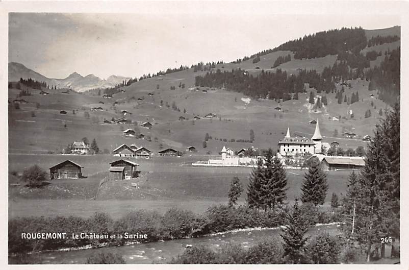 Rougemont, Le Chateau et la Sarine