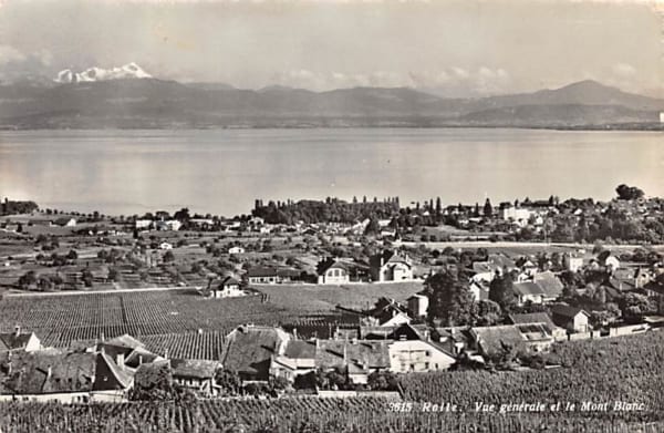 Rolle, Vue générale et le Mont Blanc