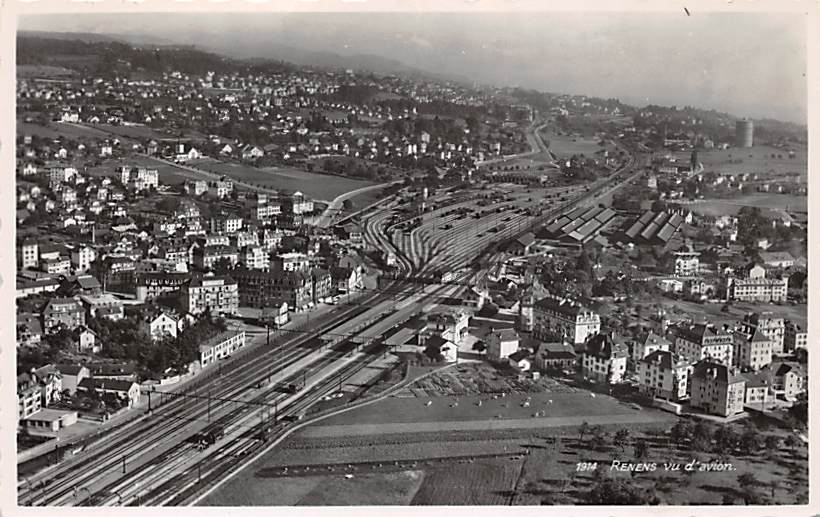 Renens, vu d'avion