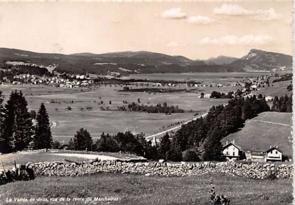 Vallée de Joux, vue de la route du Marchairuz