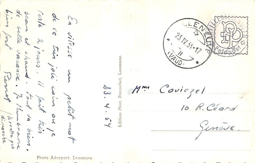 Villeneuve, vue d'avion