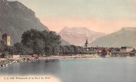 Villeneuve, et la Dent du Midi