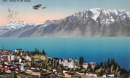 Vevey, et les Alpes