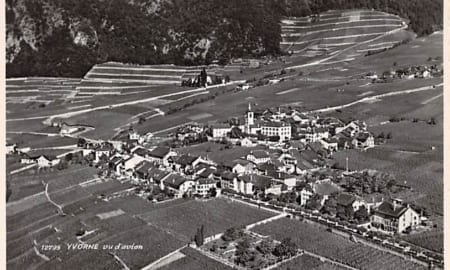 Yvorne, vu d'avion