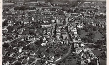 Yverdon, vu d'avion