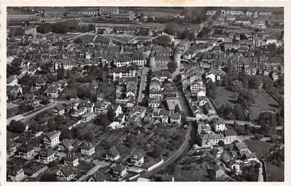 Yverdon, vu d'avion