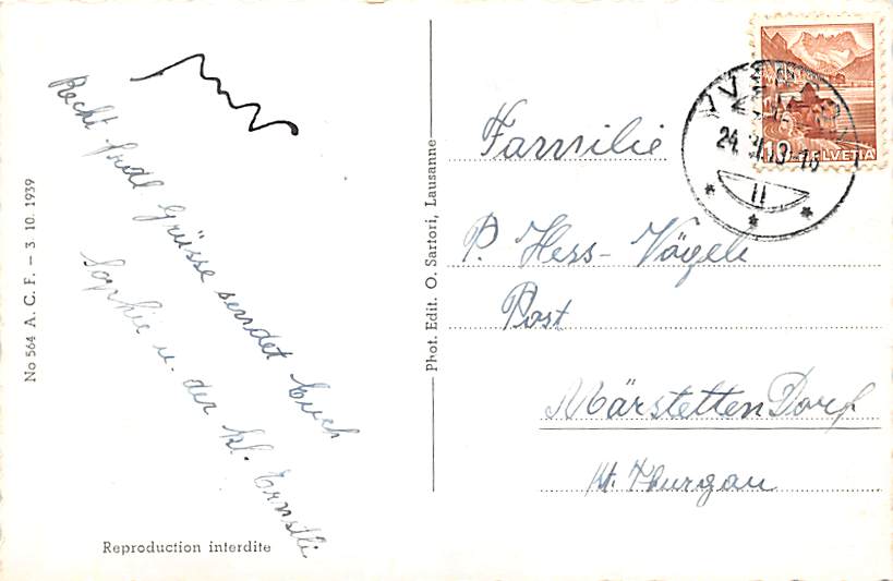 Yverdon, Pont de Glayres et Place Bel-Air