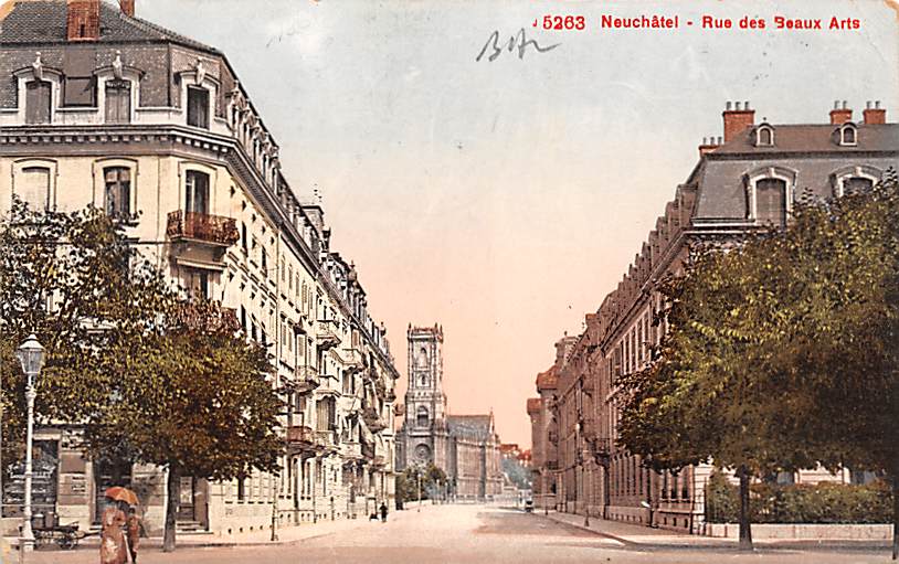 Neuenburg, Rue des Beaux Arts