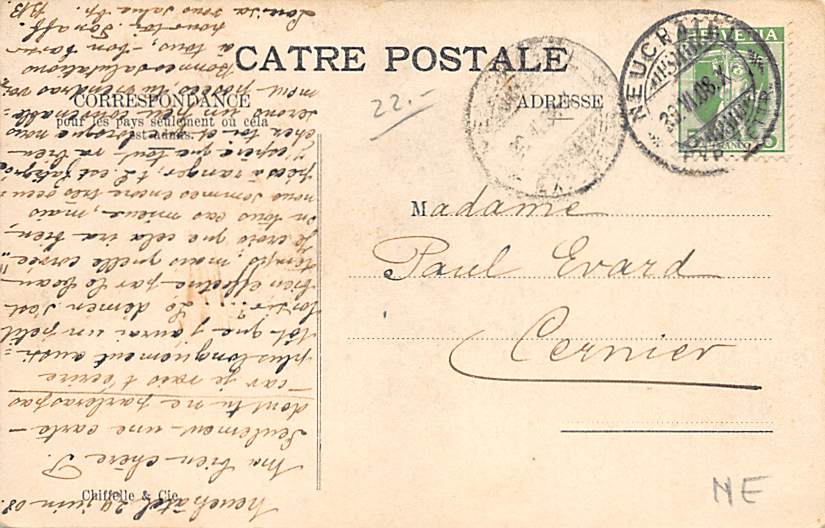 Neuenburg, Neuchâtel, Rue Pourtalès et Avenue du 1er Mars