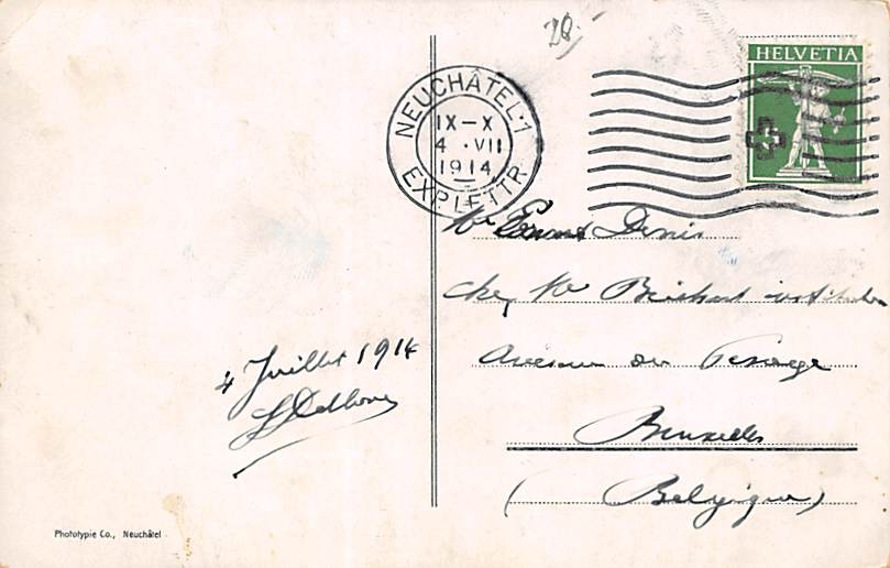 Neuenburg, Neuchâtel, Vue sur Trois-Portes, St. Nicolas et le Pe