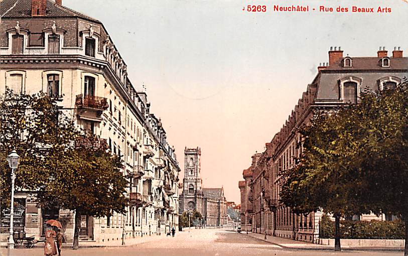 Neuenburg, Neuchâtel, Rue des Beaux Arts