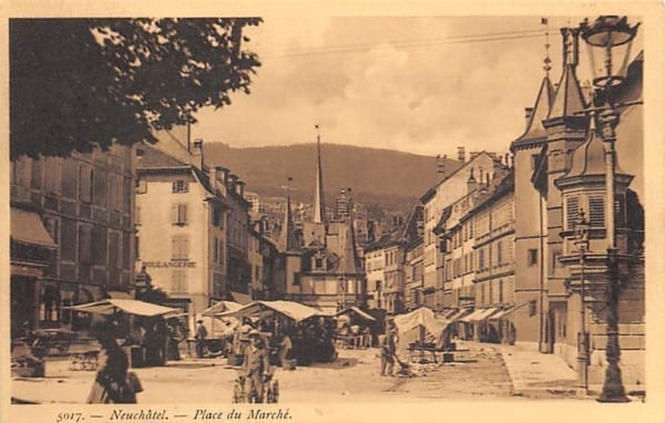 Neuenburg, Neuchâtel, Place du Marché