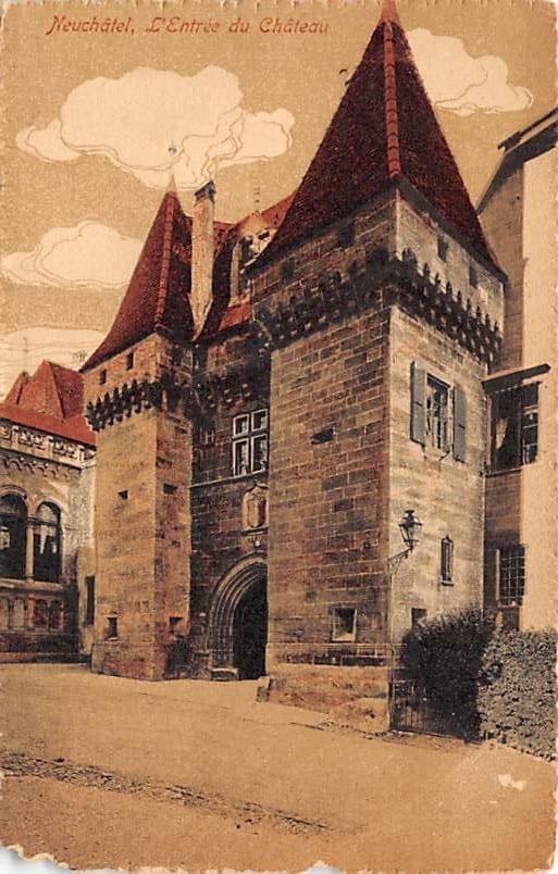 Neuenburg, Neuchâtel, L'Entrée du Chateau