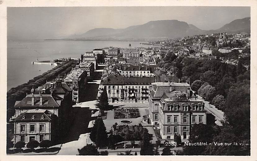 Neuenburg, Neuchâtel, Vue sur la ville