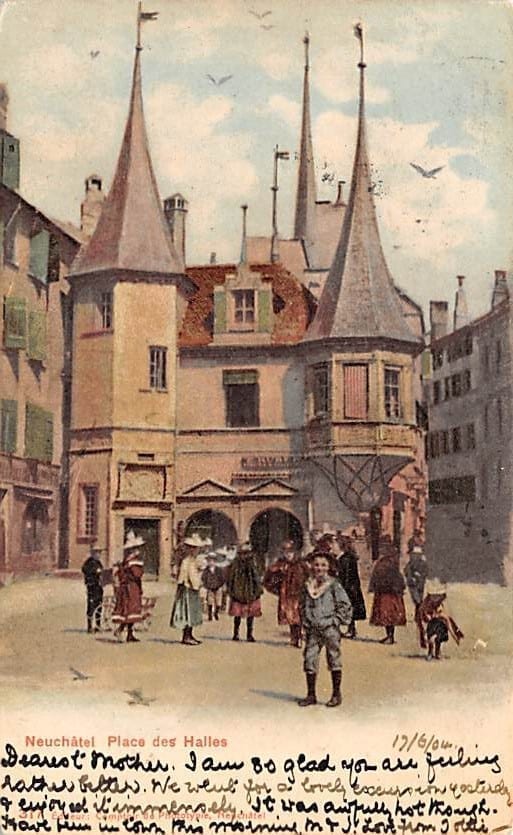 Neuenburg, Neuchâtel, Places des Halles