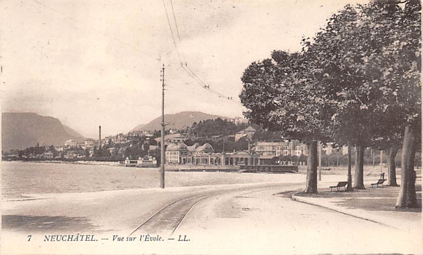 Neuenburg, Neuchâtel, Vue sur l'Evole