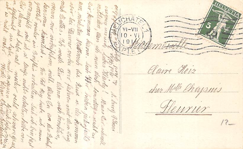 Neuenburg, Neuchâtel, Vue sur l'Evole