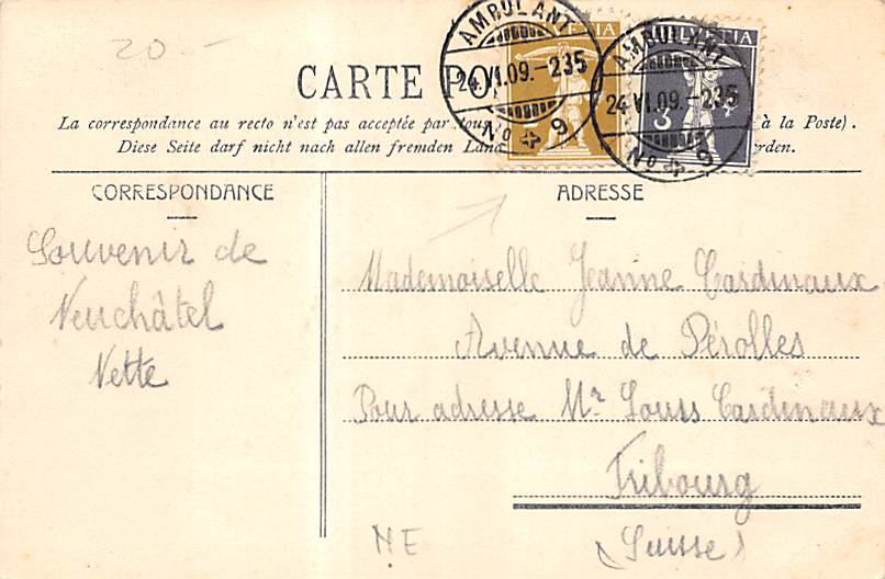 Neuenburg, Neuchâtel, Vue sur l'Evole