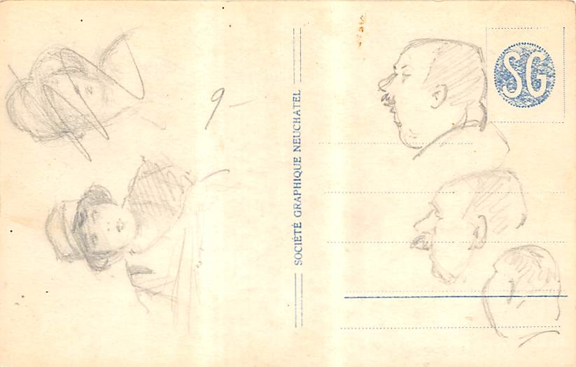 Neuenburg, Neuchâtel, Le port et la poste