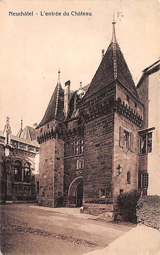 Neuenburg, Neuchâtel, L'entrée du Chateau