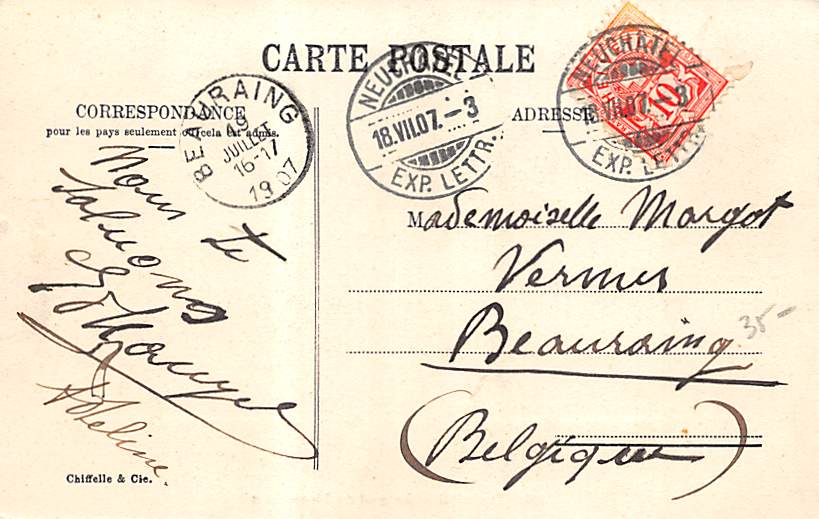 Neuenburg, Neuchâtel, Le quai du Mont-Blanc