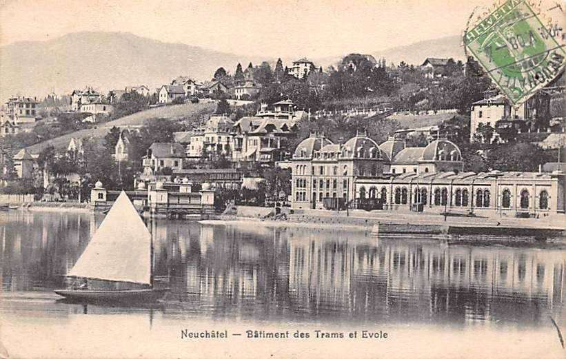Neuenburg, Neuchâtel, Batiment des Trams et Evole