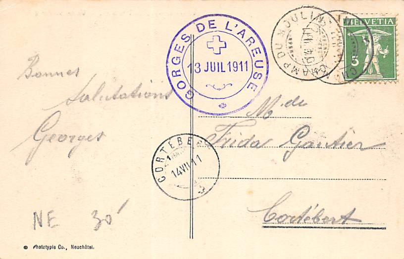 Gorges de l'Areuse, Usine électrique