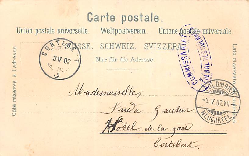 Colombier, Souvenir Militaire