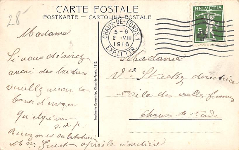 La Chaux-de-fonds, L'Hopital d'Enfants