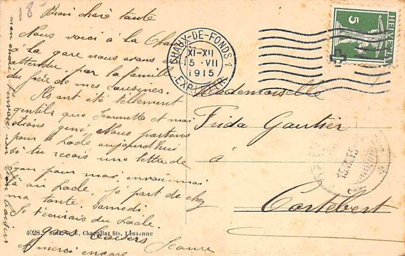 La Chaux-de-fonds, L'Hotel des Postes et la Rue Léopold Robert