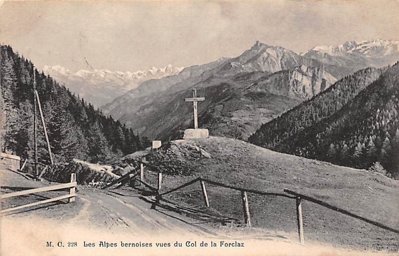 La Forclaz, Les Alpes bernoises vues du Col de la Forclaz