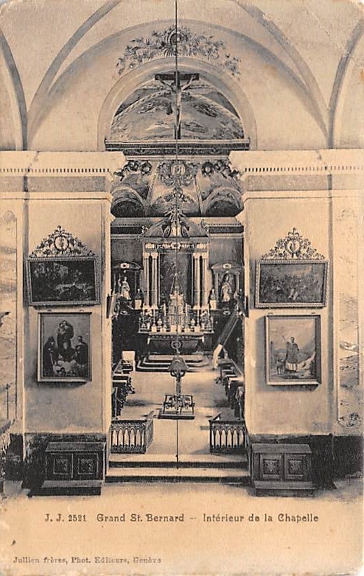 Grand St. Bernard, Intérieur de la Chapelle