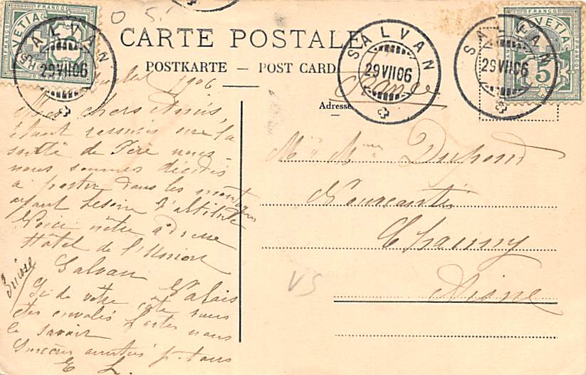 Salvan, et les Dents de Morcles