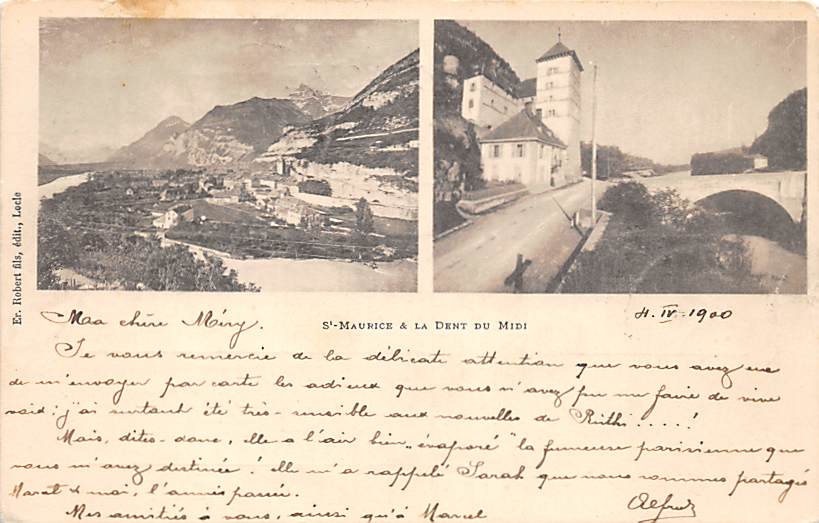 St. Maurice, et la Dent du Midi