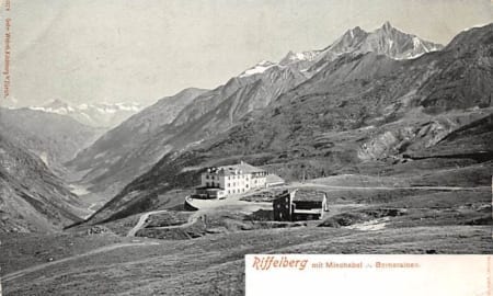 Riffelberg, mit Mischabel u. Berneralpen