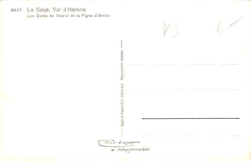 La Sage, Val d'Hérens