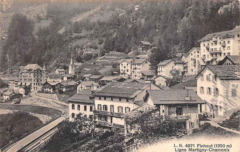 Finhaut, Ligne Martigny-Chamonix