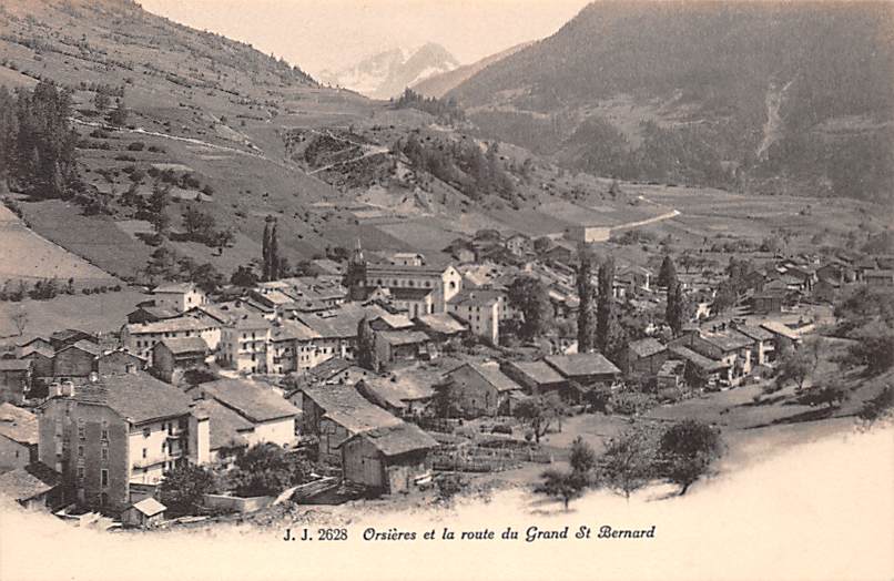 Orsières, et la route du Grand Saint Bernard