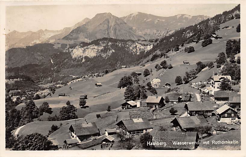 Hasliberg, Wasserwendi mit Rothornkette