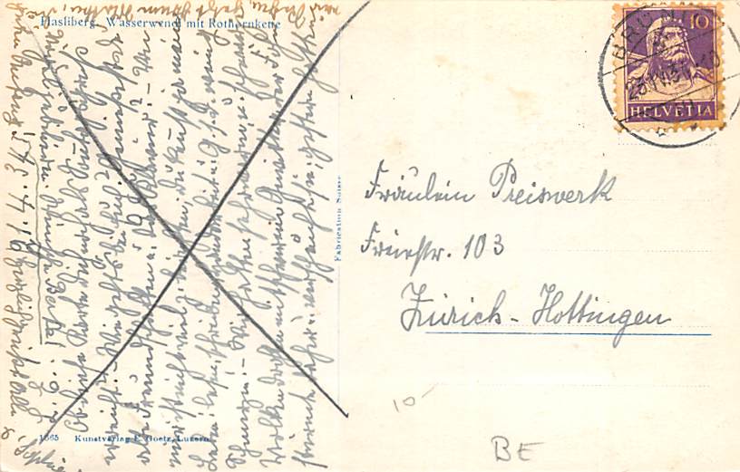 Hasliberg, Wasserwendi mit Rothornkette